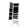 Modern White Stand Full Hand Painted Jewelry Armoire