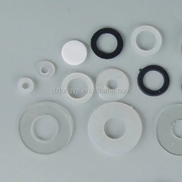 round thin flat plastic washer with factory price