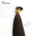 VMAE 10 To 30 Inch Keratin Fusion Pre Bonded Natural Black Straight raw virgin Human Stick I Tip Mongolian Hair Extension