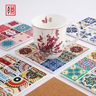 Wholesale Eco-friendly Home Christmas Table Decor Ceramic Cork Coasters