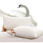 wholesale 100% cotton down proof fabric alternative luxury home hotel white duck goose down bed pillow insert