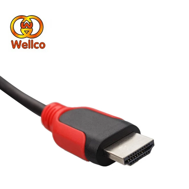 China manufacturers metal shell gold plated plug HDMI aluminum wire mesh roll cable 2.0 V - ANKUX.COM