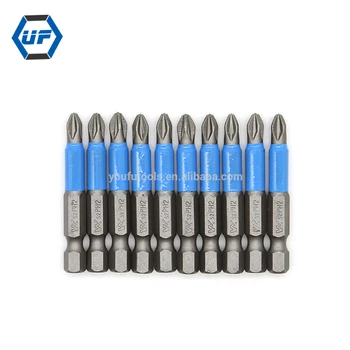 10pcs 50mm Magnetic Phillips Ph2 Head Screw Driver Bit Anti Slip