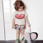 Summer watermelon 2pcs suit wholesale children's boutique clothes clothing girls wear