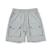 Wholesale vintage jogger sweat shorts mens summer streetwear multi pocket cargo shorts