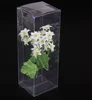 clear transparent plastic pvc flower packing gift box