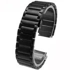 With quick release hole stainless steel watch strap silver hand bands