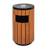 Wooden container with lid bulk trash cans garbage bin storage boxes bins outdoor bin with ashtray galvanized bucket