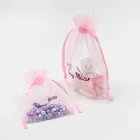 2019 new customizable organza drawstring pouches small organza drawstring bag with your logo design