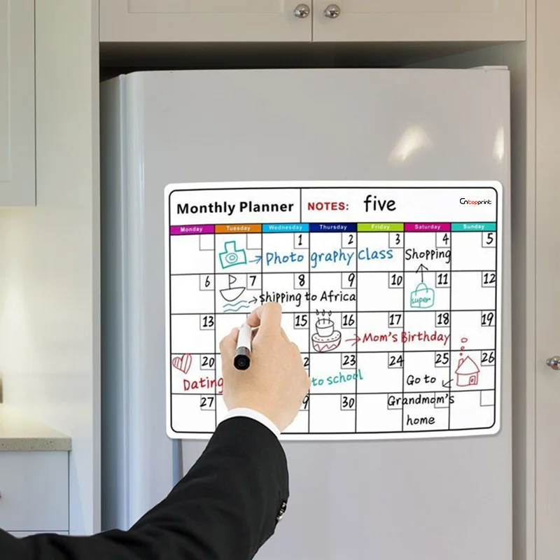 Premium Magnetische Trockenen Löschen Whiteboard Blatt für Kühlschrank