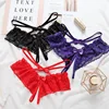 Bow Women Sexy Thongs G Strings Transparent Low Waist Briefs Underwear Panties
