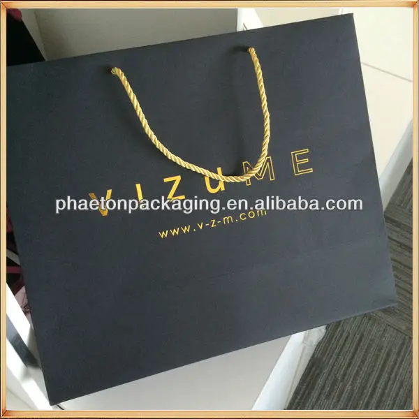 packaging & printing  bag  gold stamp luxury shopping gift paper