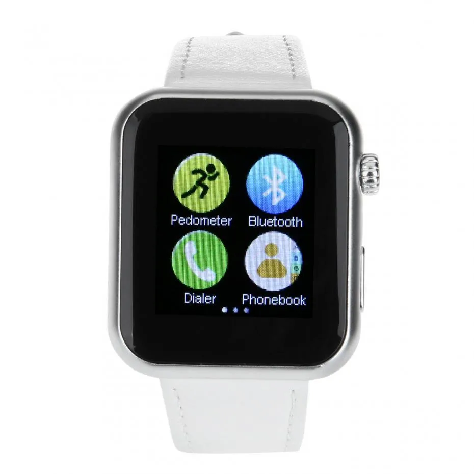 2016 Newest Smart Watch AW08 1.44" Capacitive Screen Bluetooth 4.1 Phone Watch Smartwatch For Apple Samsung Android Phone