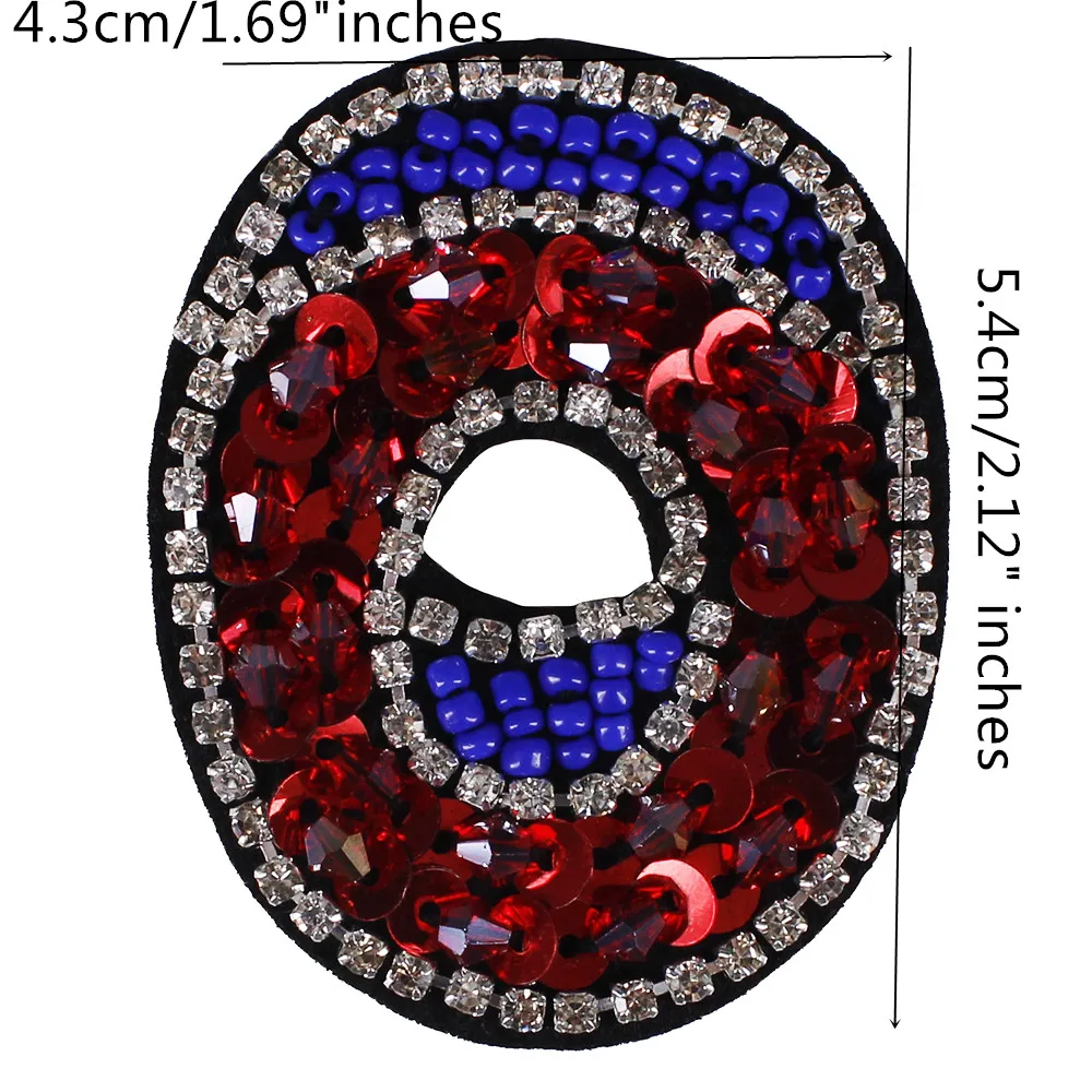 Handmade Beading Sequin LOVE Letter Patches Badges
