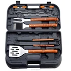 Metal Barbecue tool set in bbq tool set with storage case
