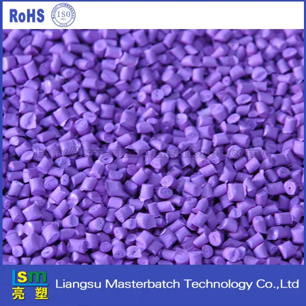 Color Masterbatch Purple Polypropylene Plastic Pellets Plastic Granules