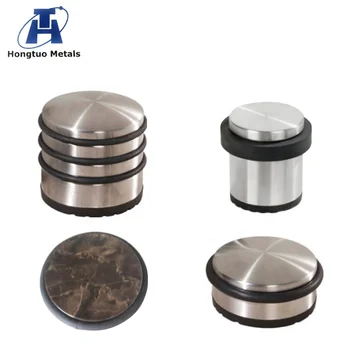 Simulate Marble Stainless Steel Rubber Ring Draft Stopper For