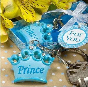 baby shower party favor gift--baby souvenir keychain blue and