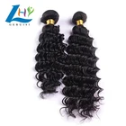 Wholesale virgin hair vendors, 100 unprocessed raw indian deep wave human hair bundle, import indian temple hair in india