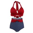 Two piece swimsuits high waist plus size strappy swimwear sexy bikini sets for women