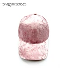 Caps Baggy Baggy Caps Custom Polyester Spandex Hats And Caps Crushed Velvet Baseball Hats Baggy Caps For Women