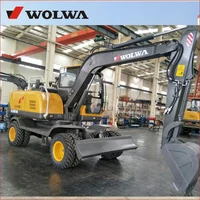 Chinese Cheap 8T Wheel Hydraulic Excavator from wolwa