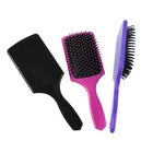 Edge control salon loop hair brush big air cushion flat paddle hair brush