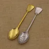 hot sale custom logo souvenir gifts metal gold/silver/antique style spoon