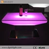 2017 Hot Sale Glowing LED Furniture Glass Top LED Bar Table for Nightclub and Bar