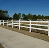 white vinyl horse fencing