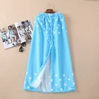 100% microfiber printing beach towel dress reactive printing lady microfiber beach towel dress