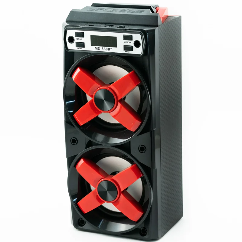 MS SPEAKER,4INCH PORTABLE WOODEN SPEAKER MP3 MINI PORTABLE BLUETOOTH SPEAKER STEREO WITH USB/SD/BT/FM, - ANKUX.COM