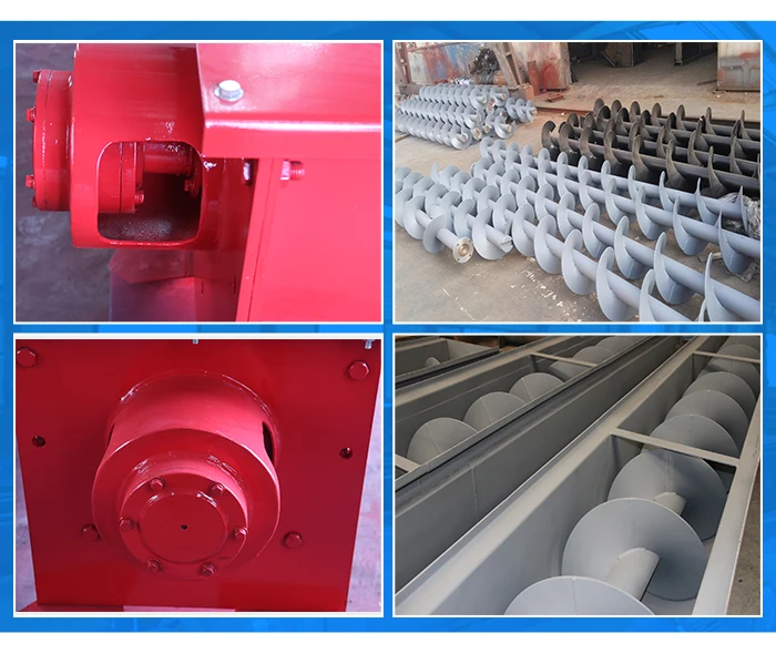 U-shaped type trough cement screw conveyor for silo