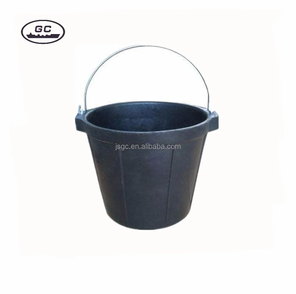 cement buckets,strong construction rubber pail,recycled rubber