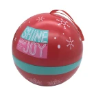 Metal ball tin for christmas gift packaging