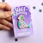 custom bulk enamel lapel pin backing card