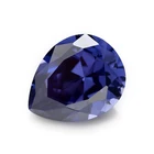 Tanzanite Color Pear Cut Synthetic Cubic Zirconia Stone