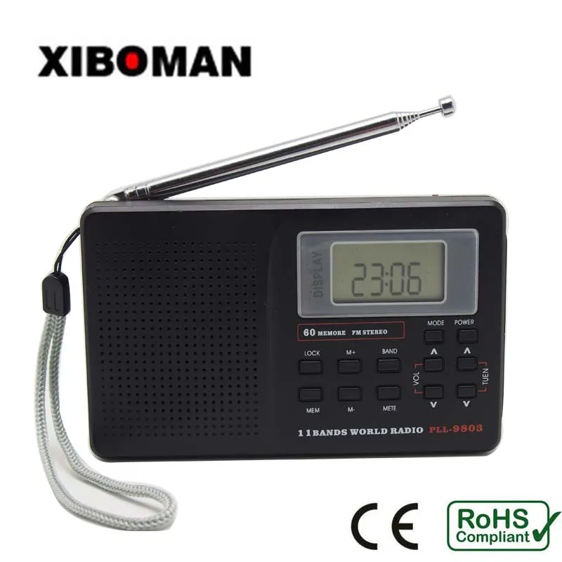 Portable FM stereo //MW //SW DSP Radios World Band Receiver Sound Alarm HOT