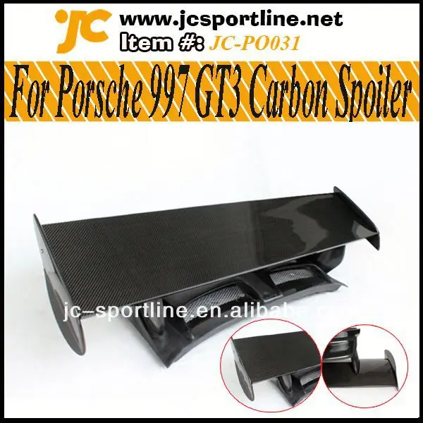 Gt3 style 997 fibre de carbone Becquet coffre Spoiler arrière pour porsche 997 911 GT-3