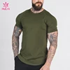 Wholesale Scoop Gym Jersey T Shirt Muscle Fit Bodybuilder Clothing For Men