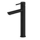 Solid Brass Bathroom Basin Faucet Hot Cold Water Mixer Deck Mounted Short Sink Tap Single Handle Matte Black