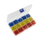 KUAILI 600Pcs E2508 E4009 E0512 E0508 E0510 Insulated Cord End Terminal Terminals Assortment Kit