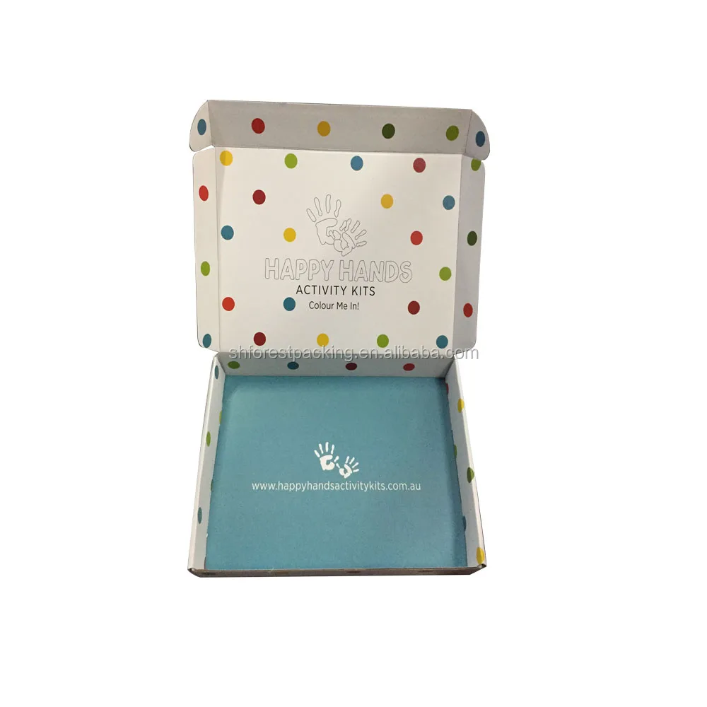 custom printed folding cardboard double retail packaging gift