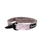 Custom Free logo design Drawings PVC Coated Nylon printed Dog leash