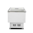 1.8m supermarket refrigeration equipment island chest freezer sliding glass display cooler