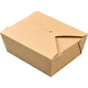 wholesale Kraft food take away brown paper packaging box for lunch pizza pie