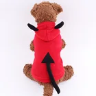 fashion pet clothes Red devil halloween costume