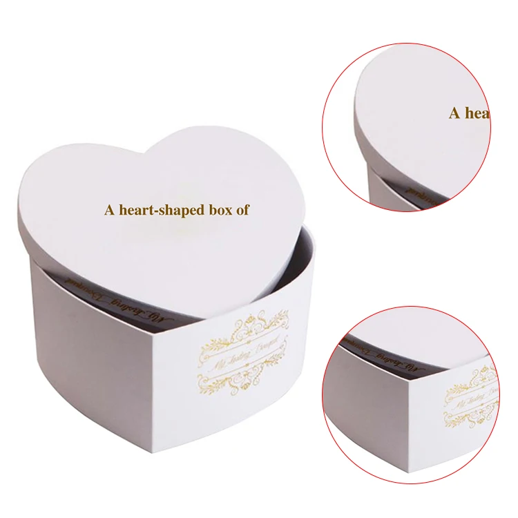 nice cardboard paper gift box heart shape chocolate packaging