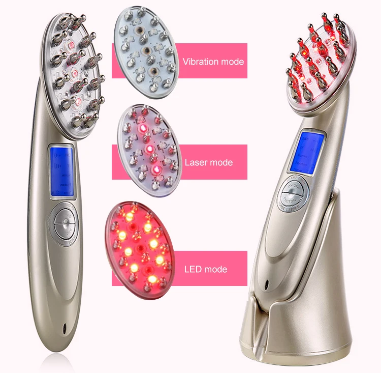 Portable electric massage power grow laser hair growth comb