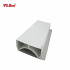 White PVC profile extrusion plastic for refrigeration plastic parts